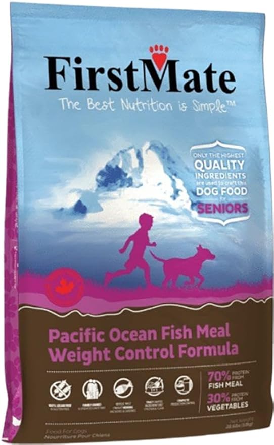 FirstMate Grain Free Limited Ingredient Diet Pacific Ocean Fish Meal Weight Control Formula Dog Food