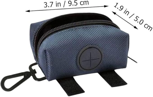 Pet Waste Bag Storage Pouch Portable Dog Poop Bag Holder Leak-resistant Outdoor Garbage Pouch for Dog Walks and Pet Supplies Random Color