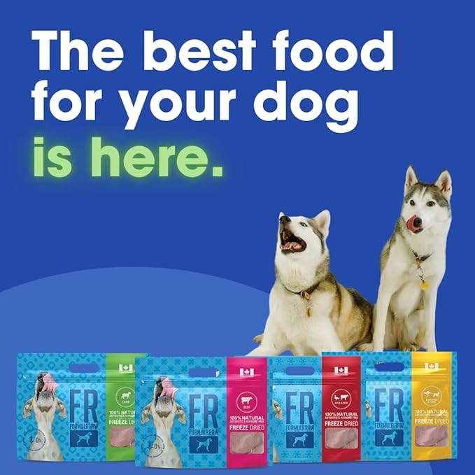 Freeze-Dried Raw Dog Food – Lamb – High Protein, Grain-Free, No Fillers or Additives, Meal Mixer or Topper, Supports Healthy Digestion, Joints, and Coat – 14 oz
