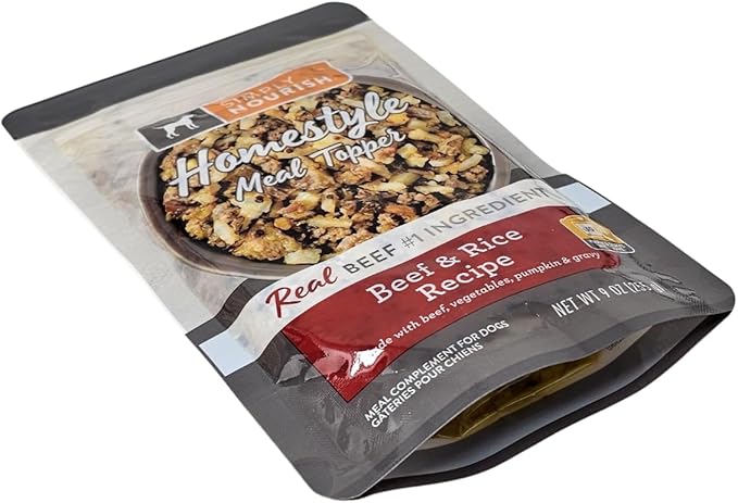 SIMPLY NOURISH Beef and Rice Dog Meal Topper, 9 Ounces