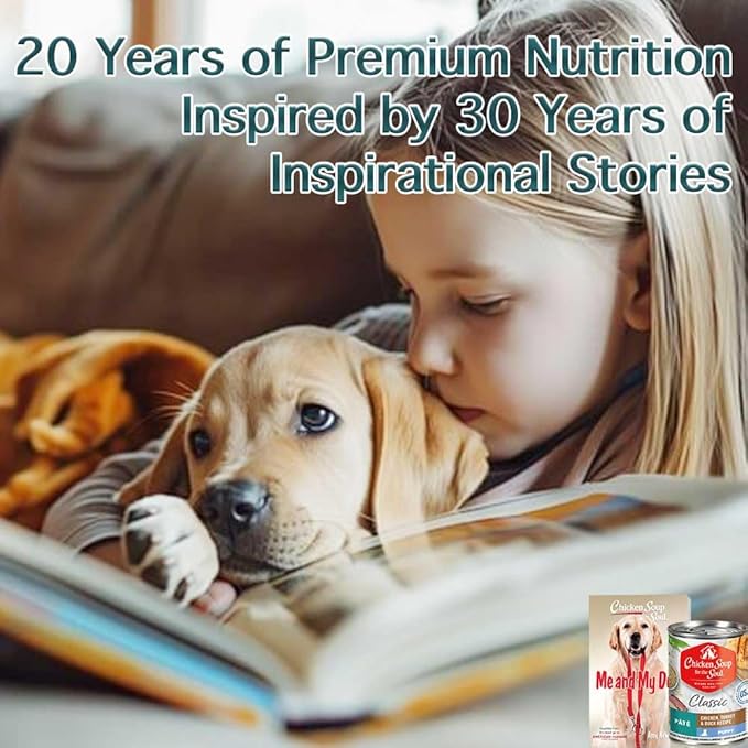 Chicken Soup for The Soul All Natural Premium Wet Puppy Food, Real Meat First Ingredient, No by-Products, Artificial Colors, Flavors or Preservatives, Chicken, Turkey & Duck Pate, 13oz (Pack of 12)