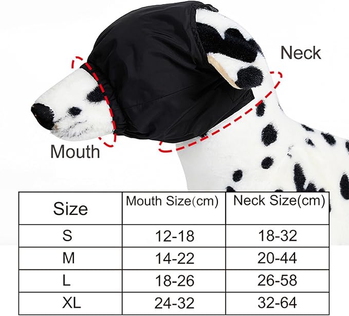 Dog Grooming Head Wrap Soft Pet Eye Covering Fear Reduction Soothing Supply Bathing Blowing Drying Tool Dog Grooming Accessories