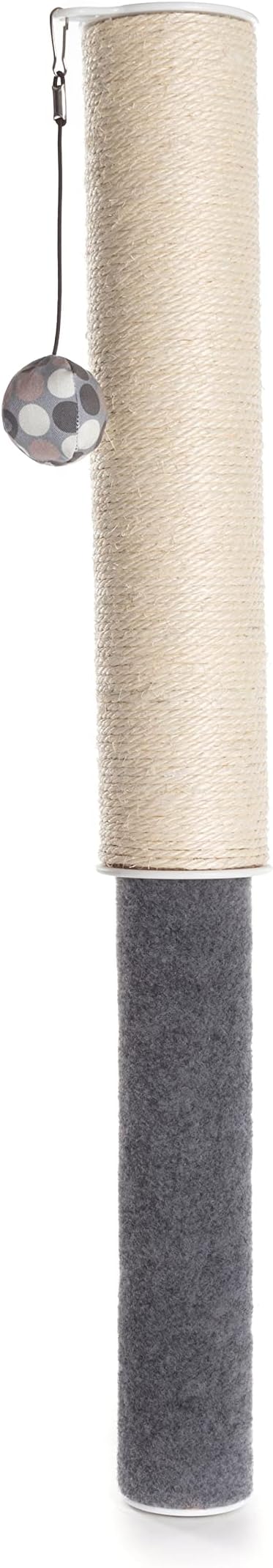 Hauspanther Scratch Pole - Adjustable Under-Table Cat Scratcher, Sisal/Felt, by Primetime Petz