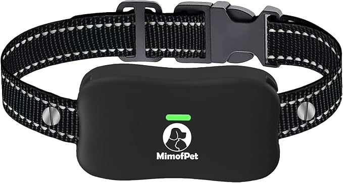 MIMOFPET Wireless Dog Fence Receiver, Single Training Collar Without Remote, Waterproof and Rechargeable,Black