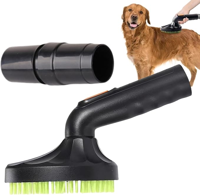 Pet Hair Grooming Brush - Vacuum Attachment | Cat Grooming Machine Accessory, Shedding Cleaner Tool for Easy Pet Care At Home, Efficient Hair Removal, Gentle On Pets