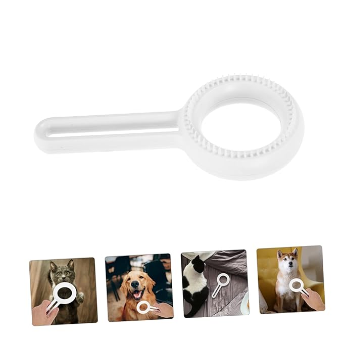 SUPVOX Double Sided Pet Grooming Comb Multi Functional Tool for Cats Dogs Easy Hair Removal Brush for Shedding Sturdy Abs Material Convenient Pet Grooming Supplies