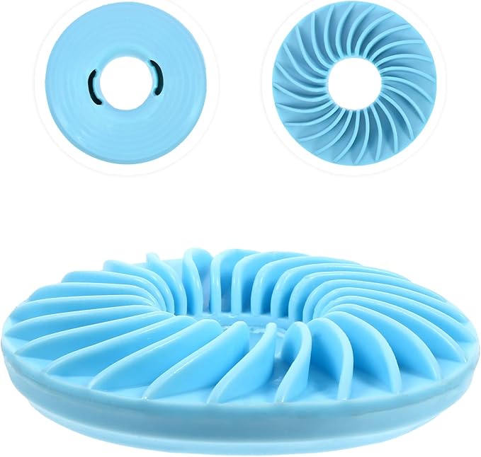 LIOOBO Dog Slow Feed Disc Slow Feeder Bowl Interactive Food Feeder for Puppies and Dogs with Food Puzzle Function Blue Sturdy Pet Feeding Supplies