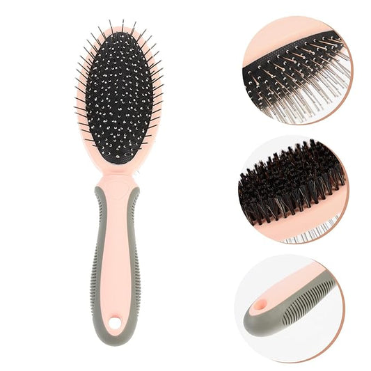 YARNOW Cat Grooming Comb Non-slip Double-sided Pet Comb for Dead Hair Removal