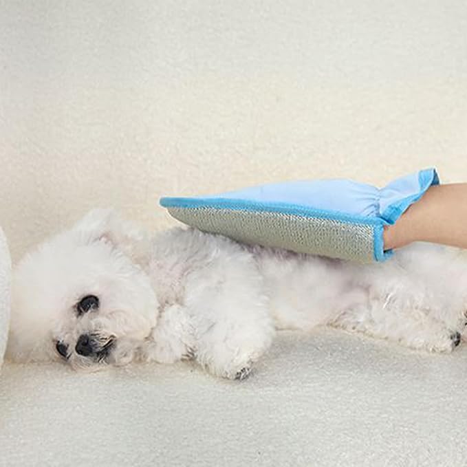 Dog Hair Remover Glove,Double-Sided Hamster Cleaning Supplies | Dog Grooming Gloves - for Clothes Bedding Sheets Carpets Sofas Mattress Pet Parents Office Car Travel Apartment Living Room