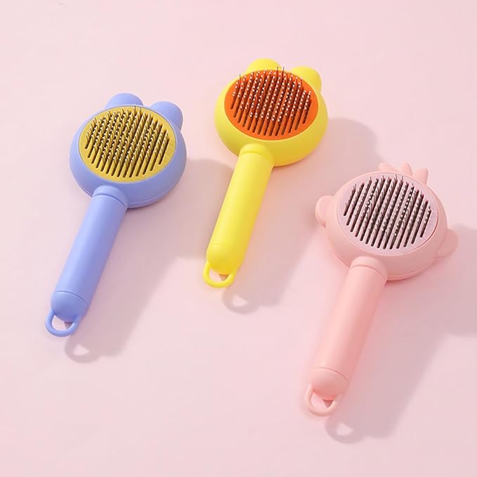Lovely Shape Pet Comb Deshedding Brush with Easy Function Pet Grooming Accessory Hair Tool Deshedding Brush for Dog Cats