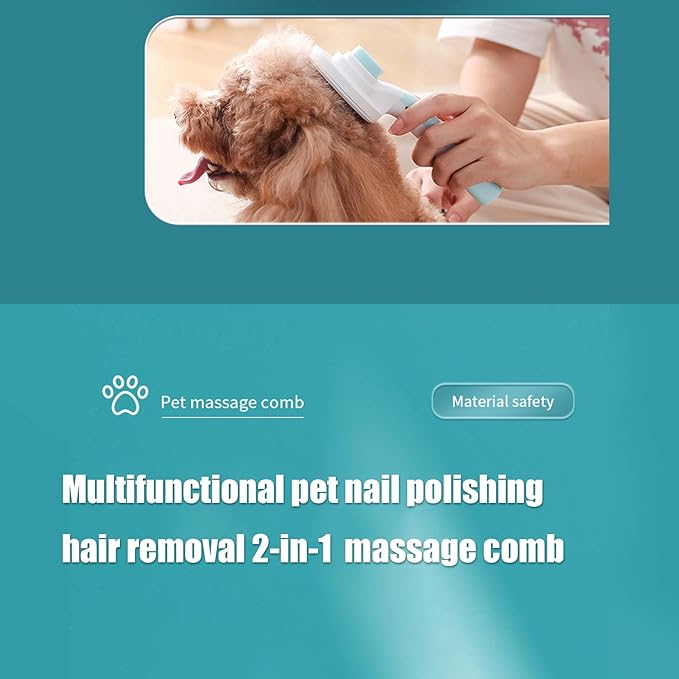 Cat Brush for Shedding,Automatic Rechargeable Massage Comb,Long Hair Dog Brush Massage Comb - for Long Short Hair Undercoat Removal Cleaning Bathing Dematting Indoor Home