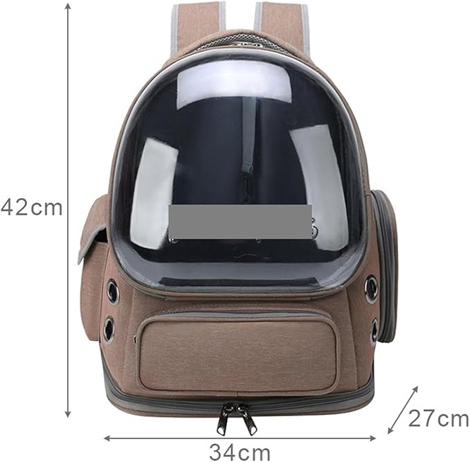 Compatible for Transparent Pet Bag Outdoor Travel Backpack Small Breathable Supplies(Blue)