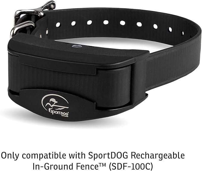 SportDOG In-Ground Fence Add-A-Dog Collar Rechargeable Dog Collar, Inground Fence for Dogs, Rechargeable Receiver, In Ground Fencing for Dogs (Black)
