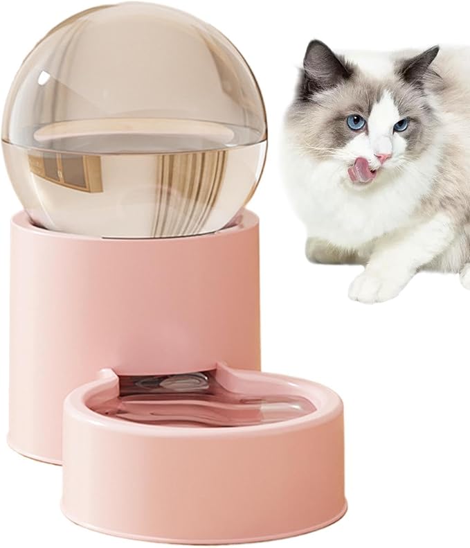 Automatic Pet Feeder - Large Capacity Dog Food, Water Dispenser Bowl Feeding System Reliable Continuous Supply Design for Controlled Portion Support for Puppies and Small to Medium