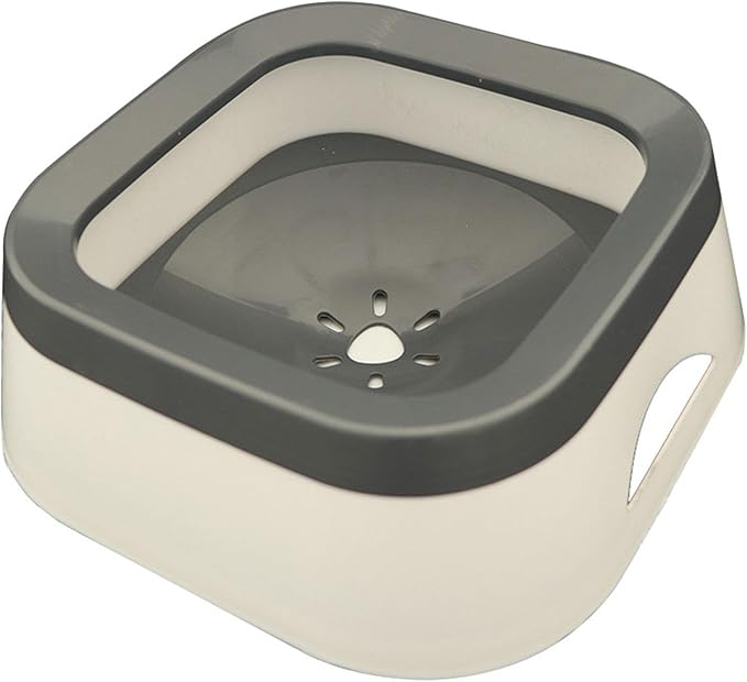 Dog Water Bowl Dispenser Water Feeder for Dogs Feeder Cat Dog Supplies Cat Bowls Water Dispenser for Pet Messy Drinkers Kitten, Gray