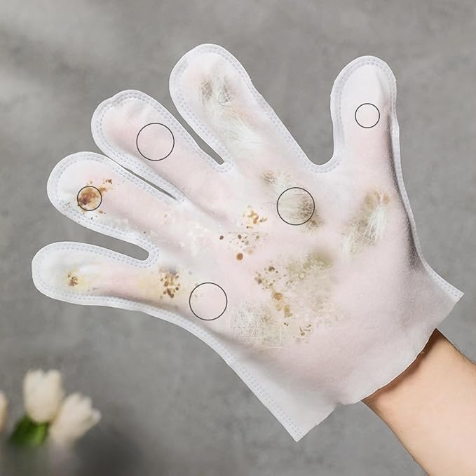 Pet Grooming Gloves Dog Wash Wipes for Bathing & Deodorizing, Reusable Cat Cleaning Gloves for Shedding & Deshedding