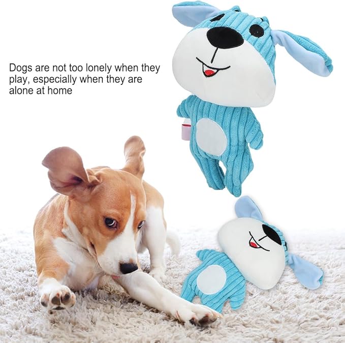 Pet Dog Plush Play Toy for Molar Teeth, Interactive Biting Supply, 28.5cm Cute Puppy Shape - Safe Non - Material, Engaging Play for Happy Pets