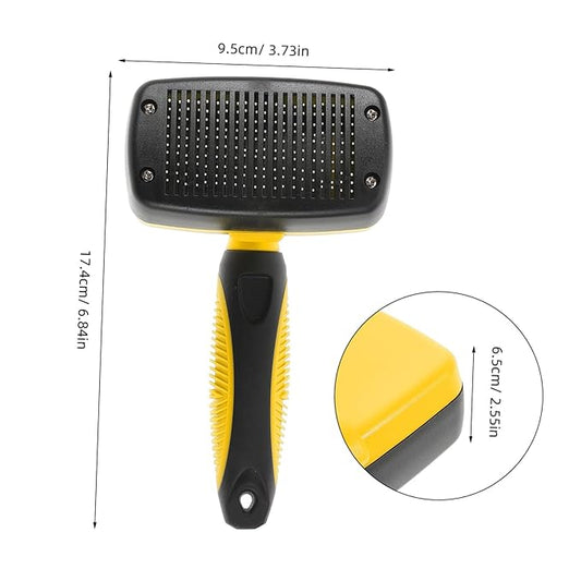 YARNOW Cat Grooming Brush Self-cleaning Deshedding Tool for Dogs Cats Portable Pet Cleaning Brush Non- Handle for Daily Grooming Reducing Shedding