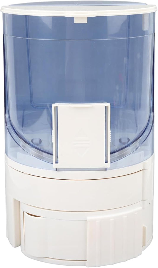 Automatic Dog Cat Feeder Double Layer Dry Wet Separate Rotating Storage Pet Food Feeder Water Dispenser for Small Medium Dog Puppy Kitten (Light Blue)