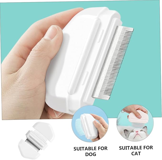 Garneck Pet Hair Removal Comb Cat Brush for Shedding Dog Comb Pet Massage Brush Cat Grooming Tool