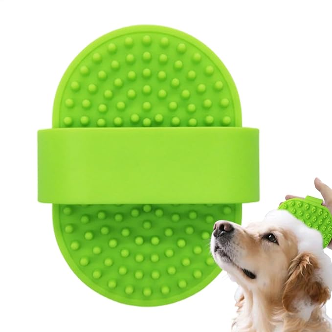 Dog Bath Brush,Silicone Soothing Massage Pet Grooming Supplies,Dog Scrubber - for Long Short Haired Puppy Cats Kitten Care