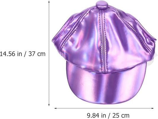 Happyyami Decorative Puppy Baseball Hat Wear-Resistant Dog Accessory Purple M for Small Dogs Outdoor Pet Supplies