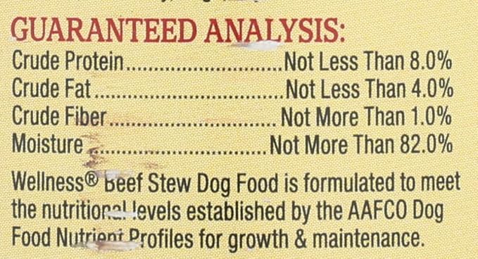 WELLNESS DOG BEEF STEW Case 12/12.5 OZ