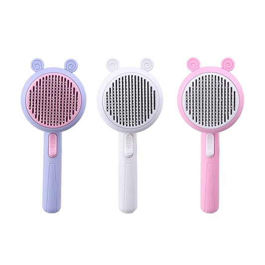 Pet Brush Slicker Combs Bent Steel Needle For Shedding & Grooming For Most Long/Short Hair Dogs Cats Pet Slicker Brush With Soft Massage Grooming For Cats With Double