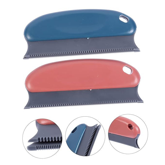 2pcs Pet Grooming Brush for and Cats Hair Removal Tool for Short Fur Gentle Deshedding and Cleaning Comb Colors