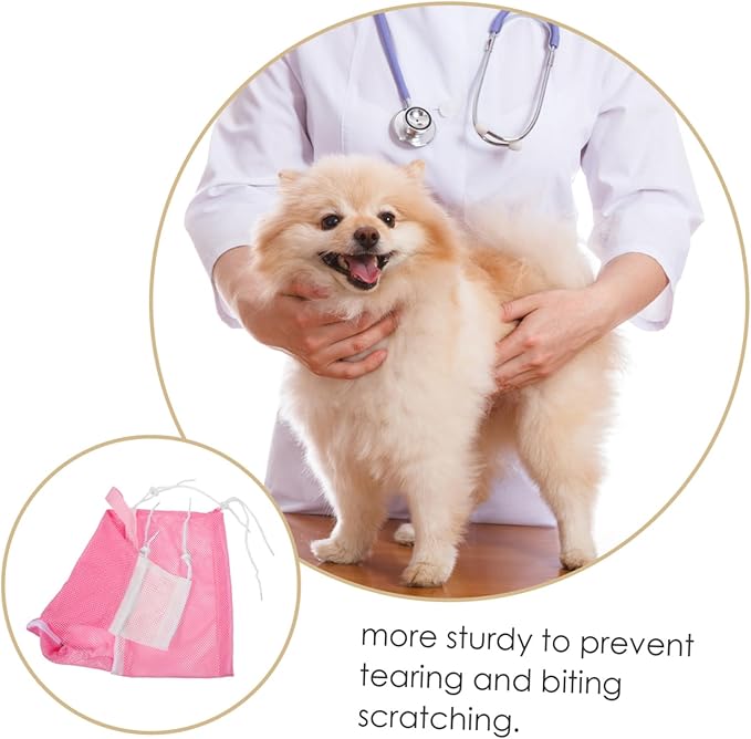 Totority Multi-Function Cat Grooming Bag Breathable Mesh Pouch for Bathing Nail Trimming and Veterinary Care Easy to Use Prevents Scratching for Cat Grooming Needs