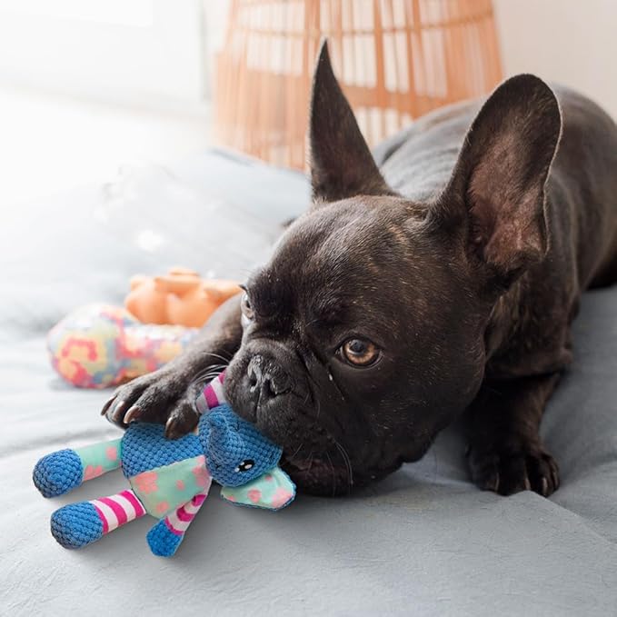 Dog Plush Toys for Aggressive Chewers Indestructible Dog Toy, Squeaky Plush Toy for Small Medium Large Dogs, Indoor Play Durable Chew Toy o Keep Them Busy (Elephant)