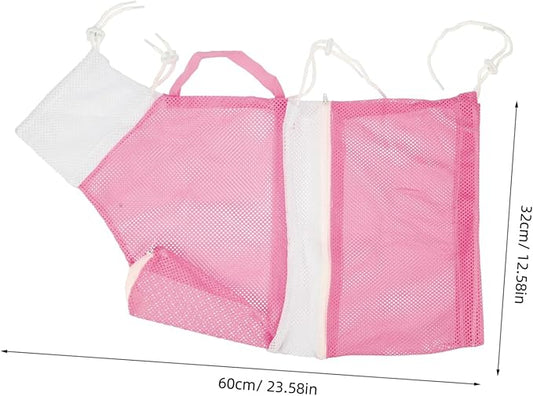 Kisangel Multipurpose Cat Bathing Bag Breathable Mesh Shower Net for Cleaning Prevents Scratching Biting for Bathing Kittens