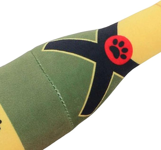 Printed Dog Toy Bottle Squeaky Bite Resistant Teasing Toy Pet Supplies for Training Medium Dogs Small Dogs Puppy Birthday, Green