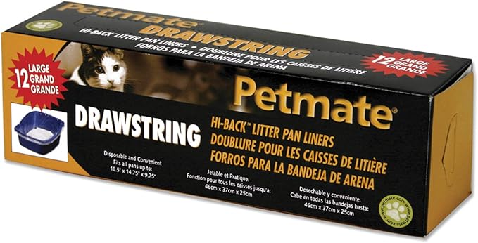 Petmate High-Back Litter Pan Liners Size: Large 12 Piece 31" x 18.5"