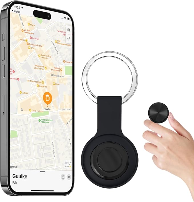 GPS Tracker for Vehicles, Cars, Pets, Kids & Valuables – No SIM Card, No Subscription – Real-Time Global Tracking Device – Compatible with iOS & Android
