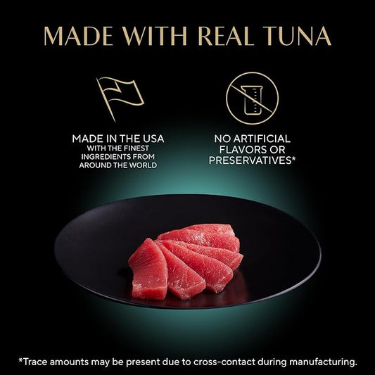 Sheba Perfect Portions Wet Cat Food Cuts in Gravy,Cat Food Wet Recipe,Sustainable Tuna Entree,2.6 oz. Twin-Pack Trays (,48 Servings),24 Count (Pack of 2)
