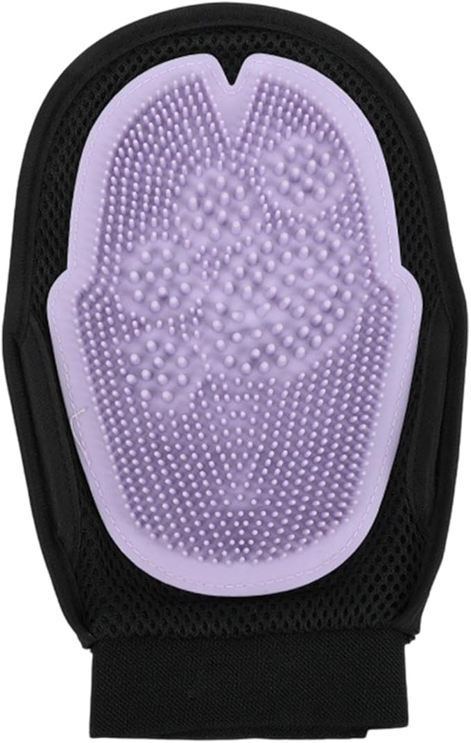 Pet Grooming Gloves, Dog Brush Glove, Soft Comb Design, Combing Mitts to Shedding, Bath Supplies Pet Massaging and Grooming,