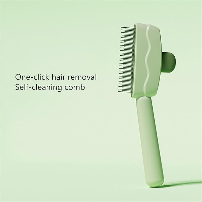 Cat Deshedding Brush with Massage Function ABS Cat Grooming Tool for Shedding Control and Coat Care