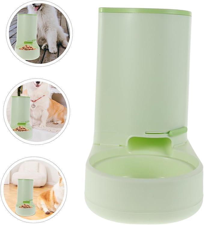 Cat Food Dispenser Machine Auto Feeding Station Non-Spill Bowl Pet Drinking Fountain Clean Design Suitable for Cats and Dogs