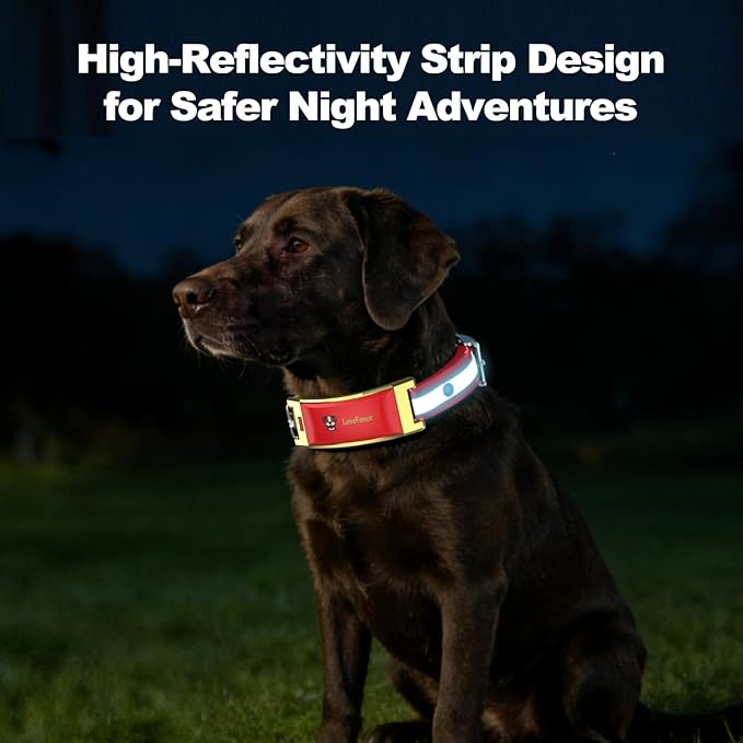 GPS Wireless Dog Fence System, Electronic Pet Containment with Free App - No Subscription Required, Multifunctional Collar, Removable IPX7 Waterproof Collar, Auto Sleep/Wake for Outdoor Use