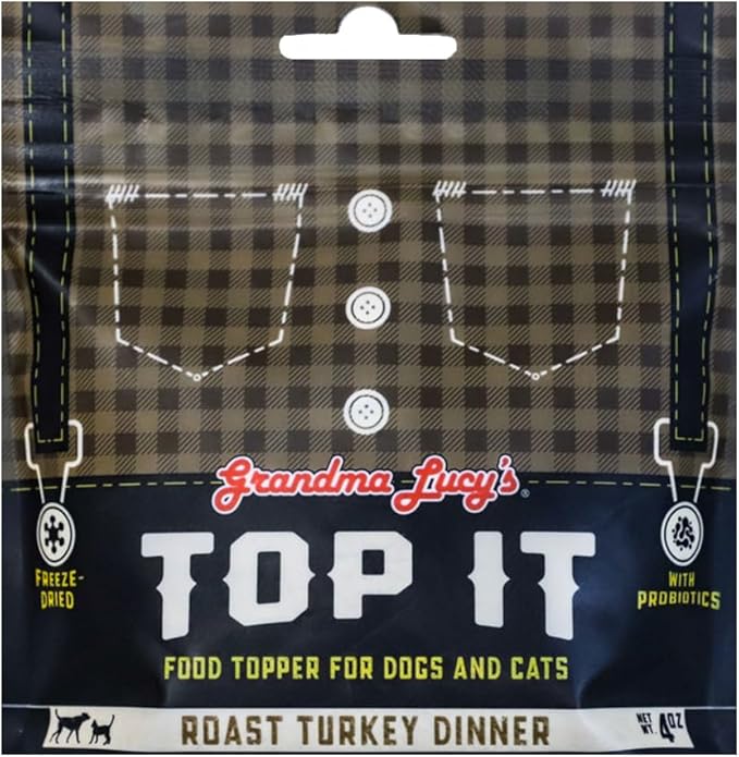 Top It Roast Turkey Dinner Pet Food Topper with Probiotics - 4oz