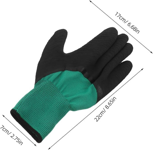 Mipcase 2 Pairs Pet Gloves Multipurpose Grooming Gloves Pet Handling Gloves Animal Grabbing Gloves Cat Grooming Protection Gloves for Wild Animals Animal Gloves Cloth Black