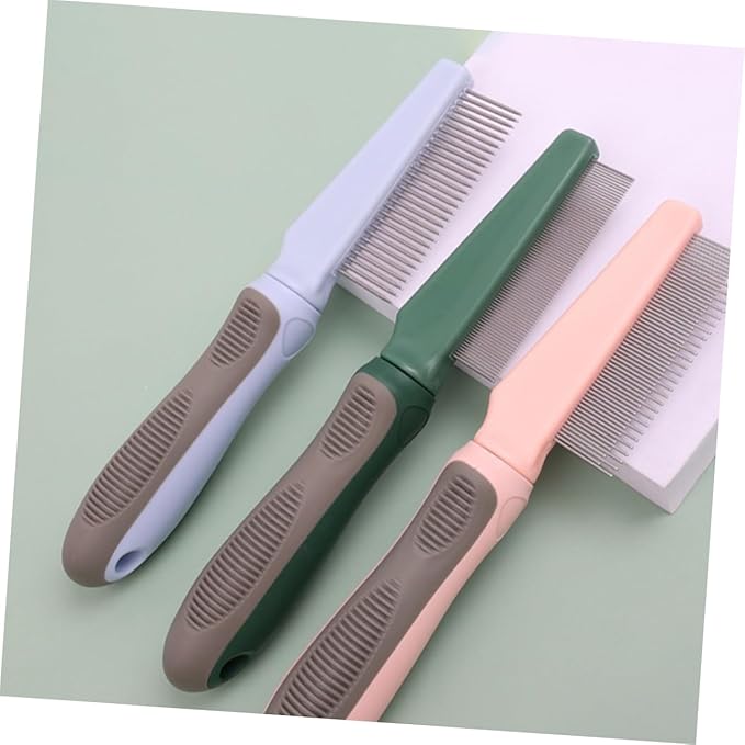 Didiseaon Pet Hair Comb Dog Cat Grooming Tool High Low Teeth Design Wear-resistant Accessory