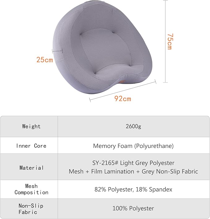 Talc-Free Memory Foam Orthopedic Dog Bed Pet Sofa - Washable Large Water Resistant Dog Cat Couch Sofa, Gray