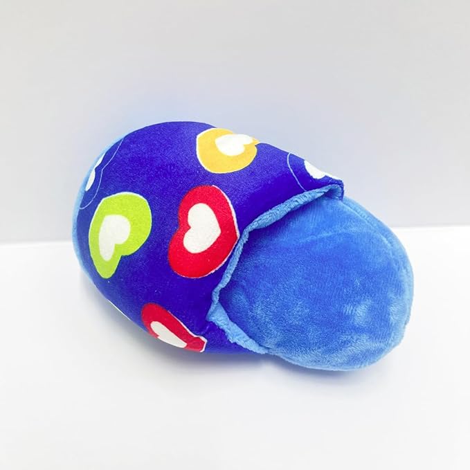 Dog Toys for Small Dogs, 4 Packs Cute Chew Toys for Puppy, Durable Soft Plush Small Dog Toys, Blue Stars Designs, Puppy Teething Toys