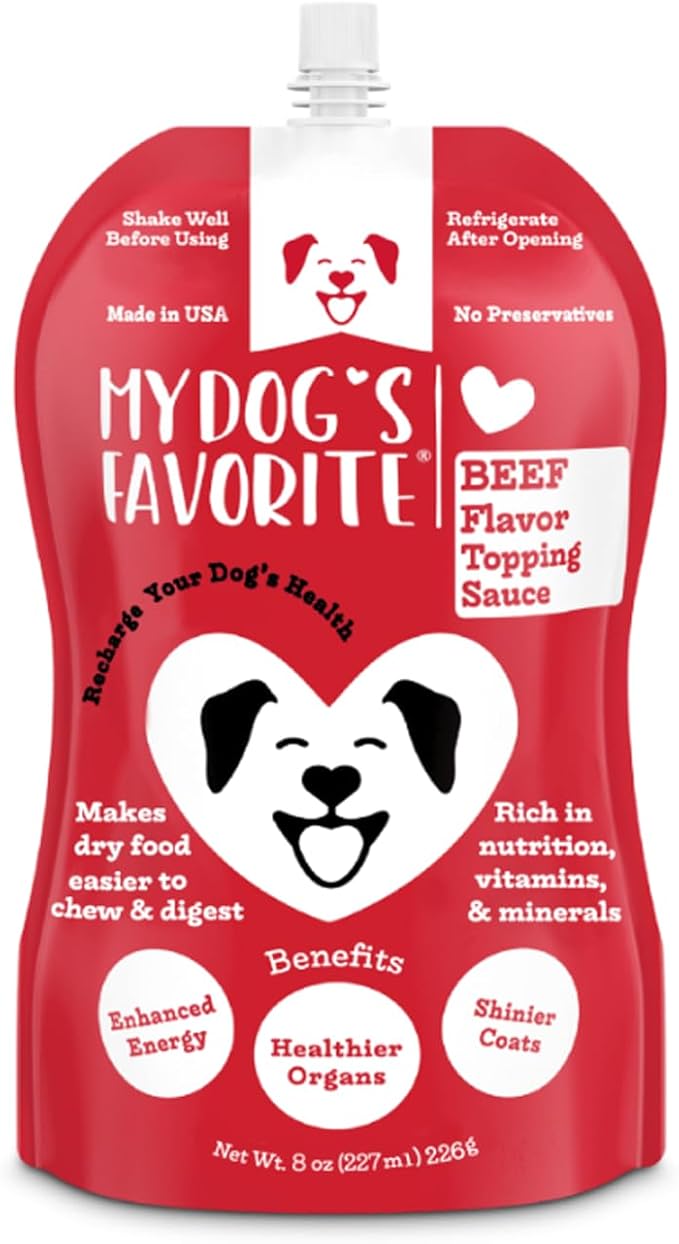 My Dog's Favorite Organic Dog Food Topper Bundle - Omega-3 Probiotics & Turmeric for Digestion & Immunity Support - High-Protein Meal Enhancer for Picky Eaters - Healthy Dry Food Topping
