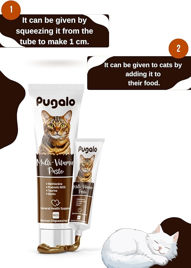 Cat Multi Vitamin, Multivitamin for Cats, Lickable Multivitamin 100ml 3,5oz (Adult)