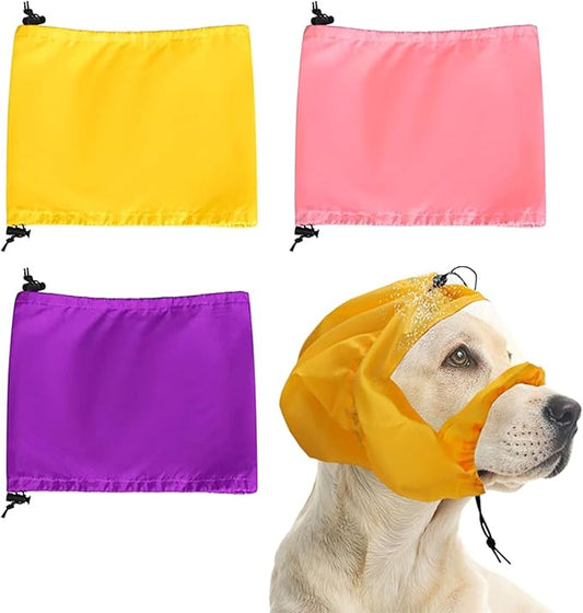 Pet Dog Ear Covers Caps for Noise Reductions Bathing Accessories Pet Ear Wrap Caps for Dogs Relief Stress Dog Grooming Supplies