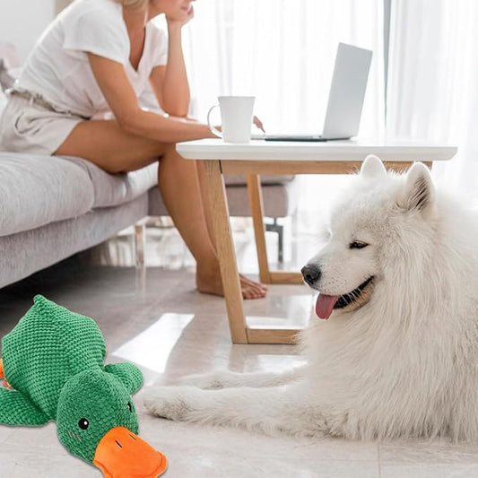 Duck Dog Toy for Dogs Pet Supplies,2025 Upgrade Durable Calming Ducks Dog Toy,Squeak Dog Toys Stuffed Fun for Indoor Puppies Small Dog Indoor Puppy Essentials (Pink Green)