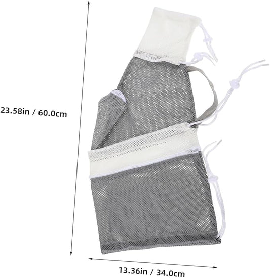 Cat Grooming Bag Adjustable Mesh Bathing Sack for Cats Breathable Design for Grooming Nail Trimming and Cleaning Over Months up to Random Color